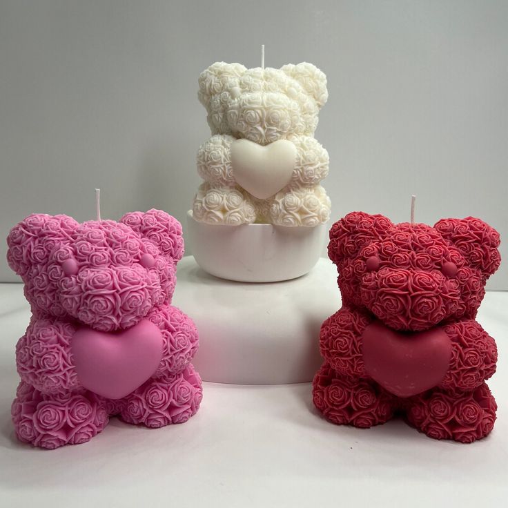 The Floral Teddy with heart - by the Alchemist