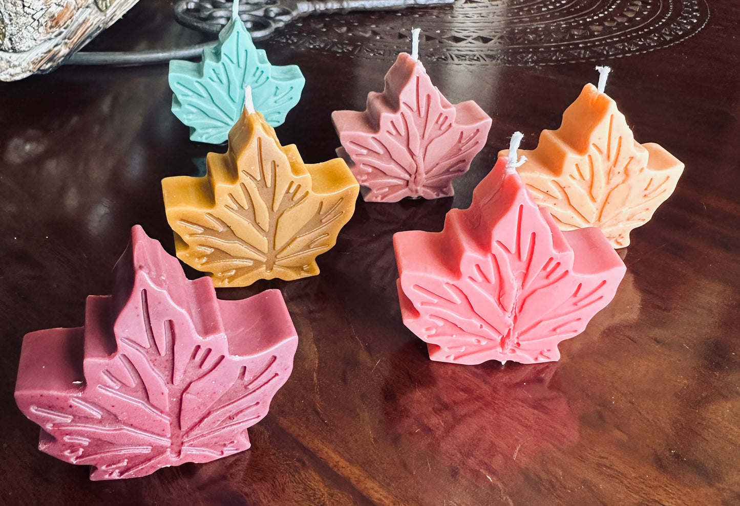 The Maple Leaf Candle - by the Alchemist