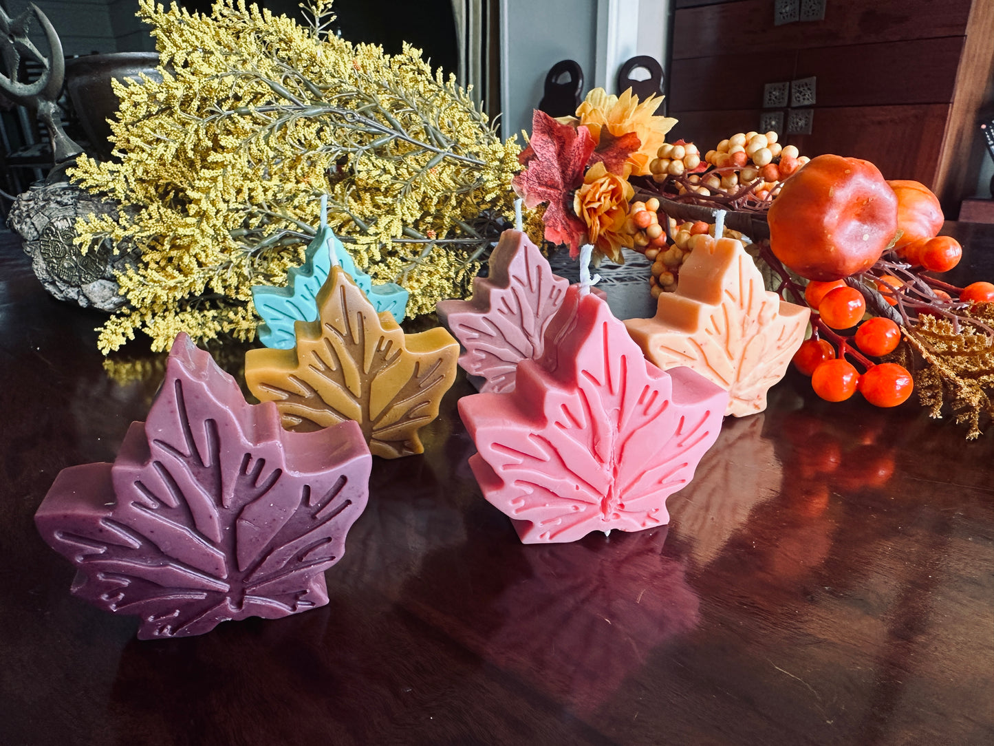 The Maple Leaf Candle - by the Alchemist