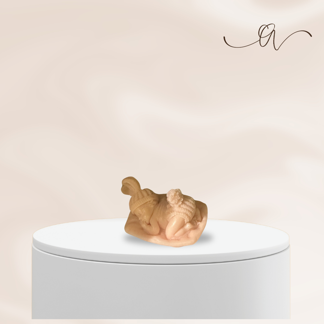 Sleeping Bunny Baby Candle - by the Alchemist